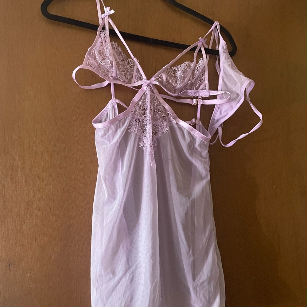 Adore Me Lavender Lace Chemise